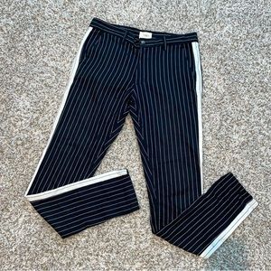 ORO LOS ANGELES Tailored Black & White Striped Pants Size 30